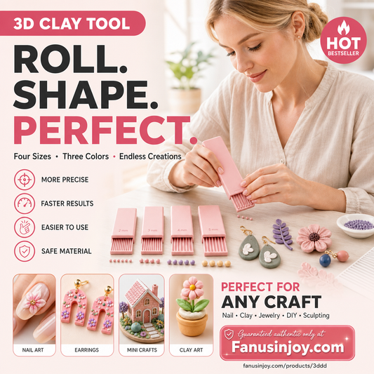 ⏳️Limited Time 50% OFF, as low as🔥 £12.99 per set！👩🏻‍🎨Essential tools for craft lovers！3D Printed Mini Clay Ball Maker Set