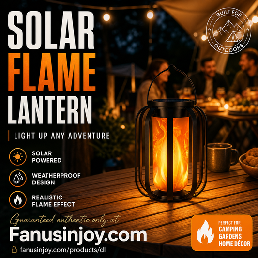 🔥Limited time 50% off！🏮Must-have item for warm ambient vibes！✨️Solar Flickering Flame Lantern
