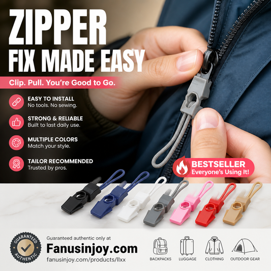 🔥2026 New Arrival 50% Off！🛠️🧥Never worry about broken zippers again！✨️Easy Install Zipper Puller Repair Kit