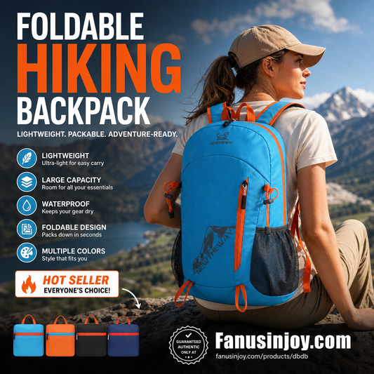 🎉Amazing 50% Off！🏕️Must-have for outdoor lovers！🎒Waterproof, stain-resistant and extra large capacity!✨Foldable Waterproof Camping Backpack