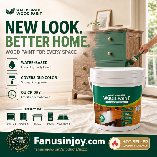 🔥Limited Time 50% OFF！🎁👨🏻‍🏭Bring your old wooden furniture back to life！🪑🚪Wooden Furniture Water-based Paint（Gift Free Brush）