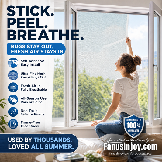 📢📢Limited Time 50% OFF! 🌏Suitable for All Seasons! 🦟⛰Enjoy Wide Vision While Keeping Insects Away!⏰Self adhesive mosquito proof screen window net
