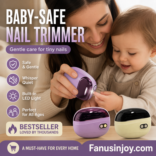 🔥Limited time 50% off! 💅Suitable for all ages! Care for your nails! 2-in-1 Safe Electric Nail Clipper