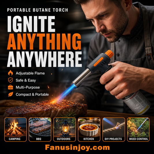 ⏳️Limited Time 50% Off! 🔥Compact & Powerful for Versatile Use | Portable Multi-Function Butane Torch