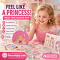 👑LAST DAY SALE ONLY ￡11.99!! 🎨Mess-Free Paper Play, Realistic Fun for Girls ✨ Princess Makeup & Diamond Painting Craft Kit