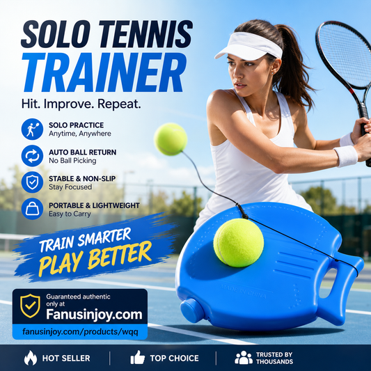 ⏰🔥LIMITED TIME 50% OFF! 🎾 Portable Solo Tennis Trainer Rebounder – Improve Your Game Anywhere, Anytime 💪✨