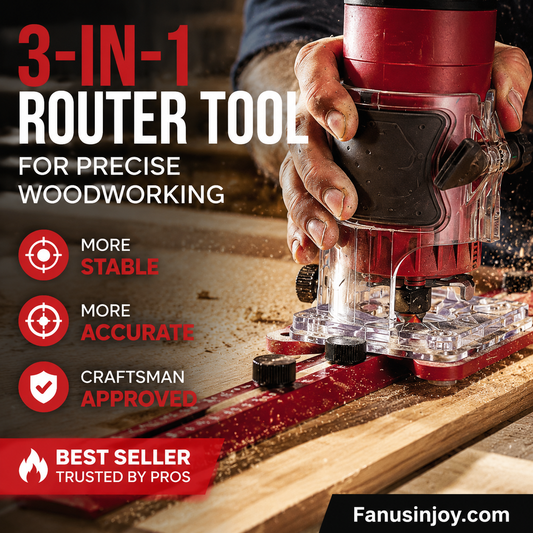 📢📢50% OFF !!🔧 Expert certification, safer and more stable⏰3 in 1 Router Milling Groove Bracke（50% OFF）