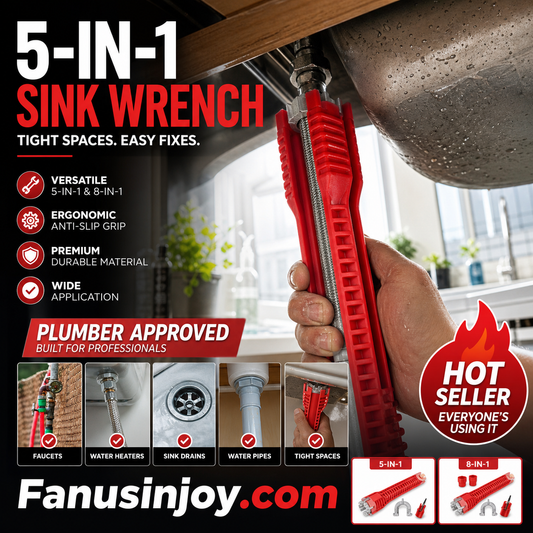 🏭Factory direct limited time 50% off！🛠️Double your work efficiency！Multifunctional Bathroom Faucet Sink Wrench