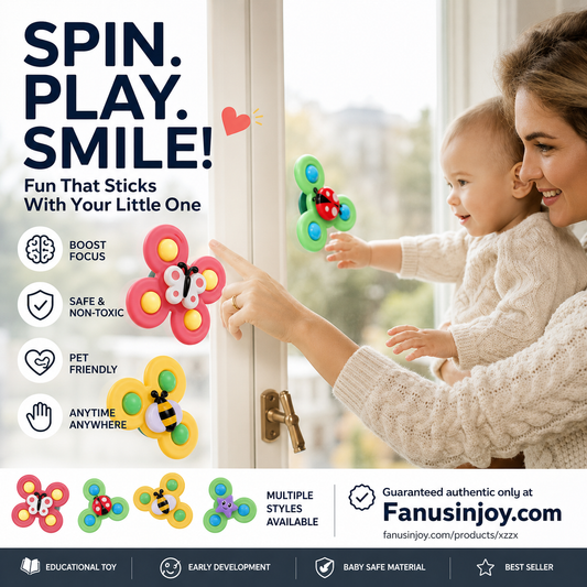 🎁Special Offer for 🤰🏻Maternity & 👧Baby Section！🌺Kids have fun while boosting intelligence！✨️Suction Cup Spinner Toys