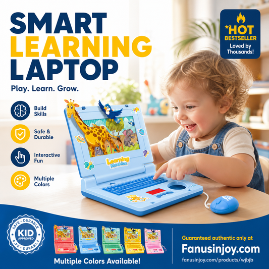 🔥Limited Time 50% Off！👧Educational toys to boost kids' thinking skills！🖥️Interactive Simulation Toy Laptop