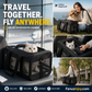 🔥Ditch your bulky hard-sided pet airline crate! 🐱🐕This airline-compliant carrier keeps you and your furry friend safer on flights.Breathable Pet Carrier Bag with Detachable Shoulder Strap