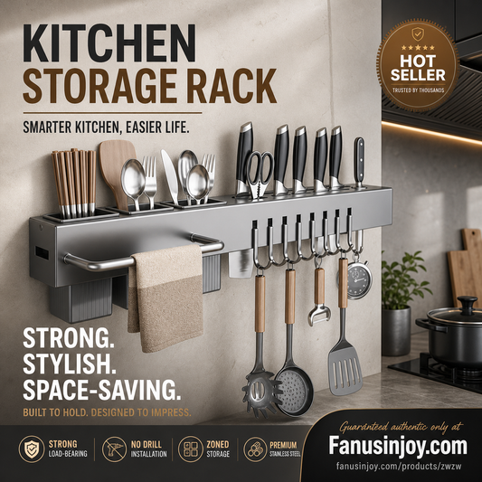 🍽Kitchen storage essentials 🔥50% limited discount！👨🏻‍🍳Clear messy countertops in one go！Multifunctional Kitchen Chopstick Cage & Knife Holder