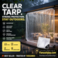 ✨️Amazing 50% Off！🌦️Shelter from wind and rain while you enjoy the beautiful scenery!🛡️🌧️Heavy Duty Weatherproof Clear Tarps 14 Mil