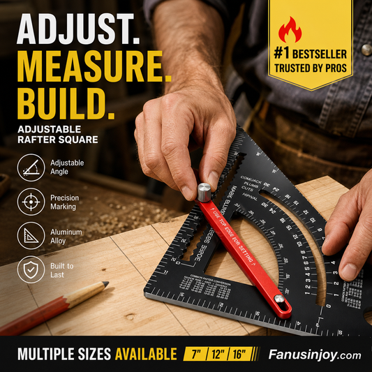 🔥Limited Time 50% Discount, Over 100,000 Sold！👨‍🔧Recommended by Professional Craftsmen！7inch Aluminum Alloy Rafter Square for Carpenter