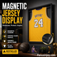 🏀 Best display! ✨️Make all your friends envy you! Wooden Jersey Display Frame with Magnetic Door