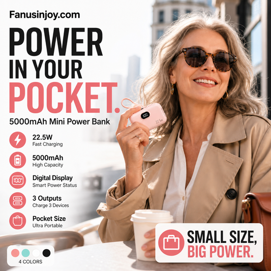 📱50% OFF! 5000mAh Mini Power Bank – Portable, Universal Compatibility 🔋🔌【Limited Offer】