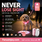 ✨️Limited time 50% off！🐶ID tags for furry babies, cuter and more eye-catching！🐱Anti-Lost Pet Glow Collar Projector Light with Breed Patterns