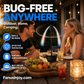 🔥Limited Time 50% OFF！👪Don’t let bugs ruin your happy moments！USB Rechargeable Retractable Outdoor Fly Repeller Fan