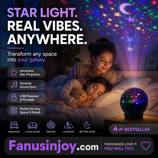 🔥Limited Time 50% Off! 🌃Immersive starry sky journey! ✨️USB LED Galaxy Projector Night Light