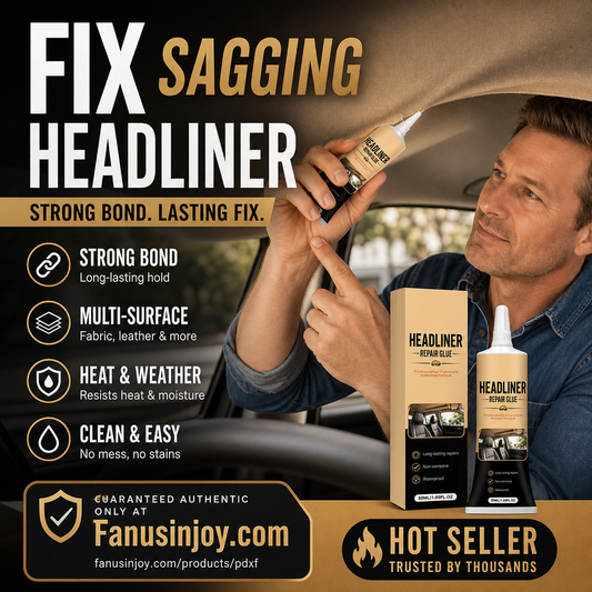 🚗Direct from auto repair shop 🔥50% off！🚘Easily fix vehicle aging issues！Car Headliner Repair Glue Waterproof