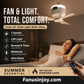 💥Surprise 50% off! 💡Bright and cool anytime, anywhere! Rechargeable Ceiling Fan with LED Light