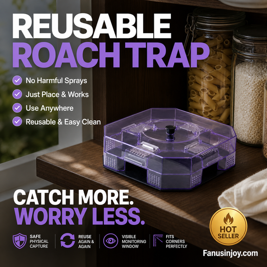 💥Buy 3 Get 2 Free! ❌ Eliminate all cockroaches! Reusable Effective Roach Trap