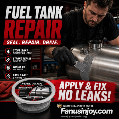 🔧 LIMITED-TIME 50% OFF! Fuel Tank Repair Adhesive, Oil & Heat Resistant Waterproof Putty for Metal Fuel Tank Leak Repair