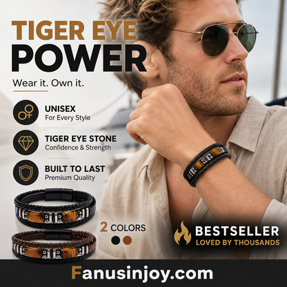 🔥Surprise 50% Off！📿New trendy essential！Braided PU Leather Bracelet for Men & Women