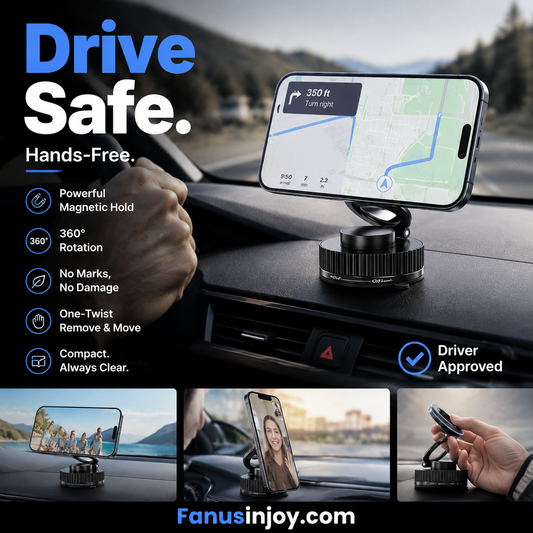 💥50% OFF! 🚗Driving safety comes first-Foldable Magnetic Phone Mount
