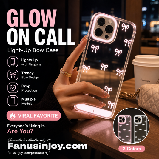 🎁Special Surprise Offer🔥 50% OFF! 📱Vibrant Phone Case Full of Vitality!✨ 🎀LED Light-Up Bow Phone Case – Incoming Call Glow, Shock Protection & Soft TPU Comfort 🎀