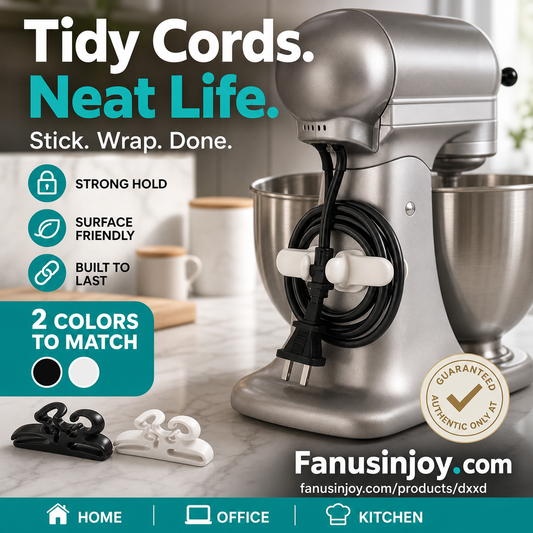 🎁Special Offer Buy 3 Get 2 Free! 🏠Say goodbye to messy wires! Keep your home tidy! 🔌 Self-Adhesive Silicone Appliance Cord Organizer ✨