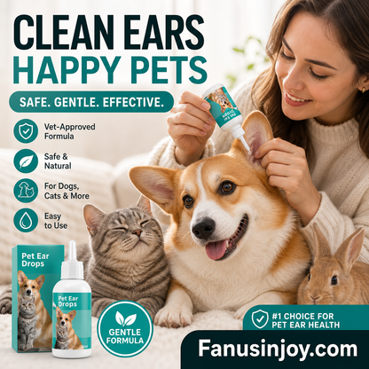 Flash sale!🐱🐶Maintaining the ear canal health of your pet dog is very important!Gentle Pet Ear Cleaner Drops