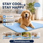 💥As low as £9.9! ❄️Give your furry friend a cool summer!🧊Pet Cooling Ice Silk Mat – Summer Cooling Pet Bed Pad for Dogs and Cats, Breathable Washable Sleeping Cushion for Indoor and Outdoor Use, Lightweight Cooling Crate and Sofa Pet Mat