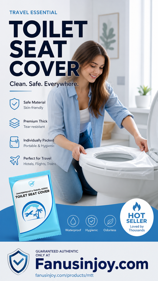 🎁2026 Hot Sale！✨️Buy 3 Get 2 Free 🎁No Worry Of Public Toilet Anymore👋💥 Disposable Plastic Toilet Seat Cover