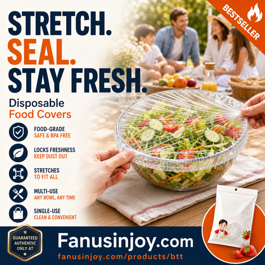 🔥Limited time  50% off！🥗Say goodbye to troublesome traditional cling film! 🍽️ Disposable Stretch Bowl Covers – Keep Food Fresh & Protected Easily