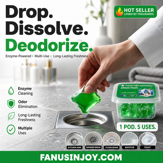🔥Limited Time 50% Off! 100k+ Sold! ✨️Kills dirt and bacteria, long-lasting deodorant! Bio-Enzyme Drain Deodorizer Capsules