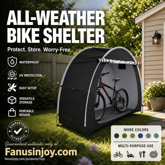 🔥Limited Time 50% OFF！📦New Waterproof Portable Storage Solution！Waterproof Outdoor Bicycle Storage Shelter
