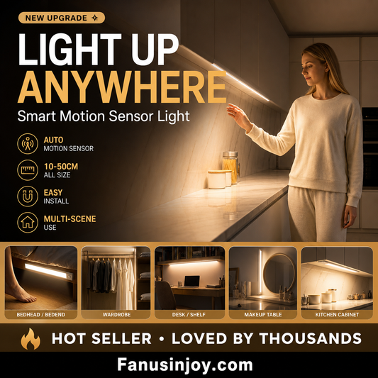 🔥Limited Time 50% Off! Ultra-Thin Under-Cabinet LED Motion Sensor Light