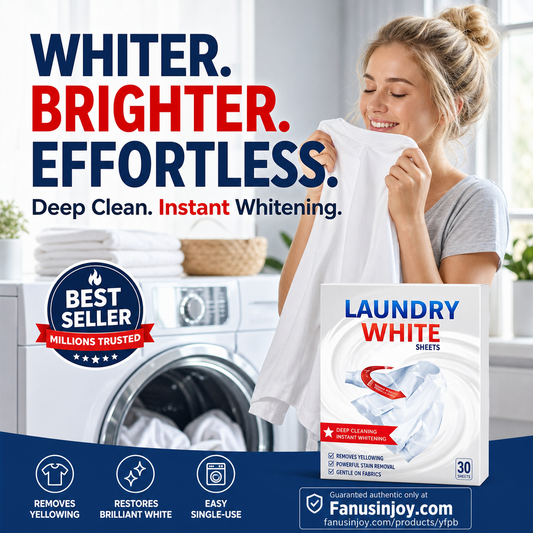 🔥Limited time 50% OFF！⬜Refresh your clothes with just one sheet！🥼Deep Cleaning Laundry Whitening Sheets