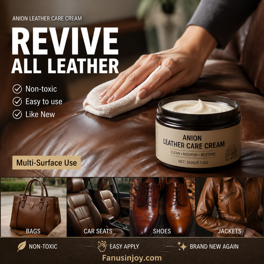 🔥Buy 3 get 2 free! 🎒Bring your leather goods back to life!Anionic Leather Care Repair Cream
