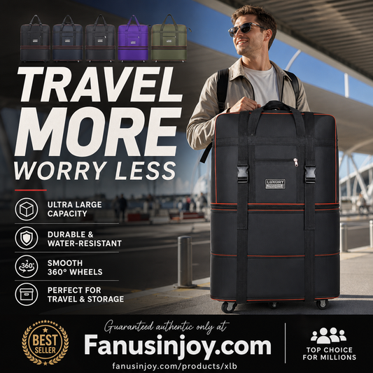 🔥Limited Time 50% Off！🧳Meet all your travel storage needs！Large Capacity Expandable Travel Duffel Bag