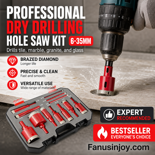 🔥Limited 50% Off！🏭Direct from Factory！👨‍🔧Craftsmen Approved！🛠️Professional Dry Drilling Hole Saw Kit (6-35mm)