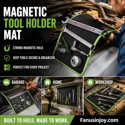 🔥50% OFF!🛠️ Boost your work efficiency, never struggle to find tools again-Powerful Magnetic Tool Holder Mat