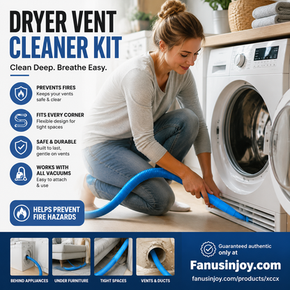 ✨Amazing 50% Off！💥Upgraded Vacuum Cleaner！🎁Gets into every crack and corner ✨Detachable Dryer Vent Cleaning Kit