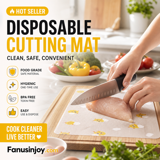 🔥Limited Time 50% OFF！🍽 Food safety truly matters！Weekly Disposable Antibacterial Cutting Board Mat for Meat and Fruit