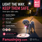 ✨️Limited time 50% off！🐶ID tags for furry babies, cuter and more eye-catching！🐱Anti-Lost Pet Glow Collar Projector Light with Breed Patterns