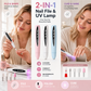 🔥New Hot Selling❤️‍🔥 2-in-1 Electric Nail Drill with UV Gel Light Portable Manicure Pedicure Kit