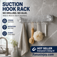 🔥Limited time 50% off！👋Say goodbye to traditional residue hooks！Punch-Free Ripple Rotary Suction Cup Hanger Rack