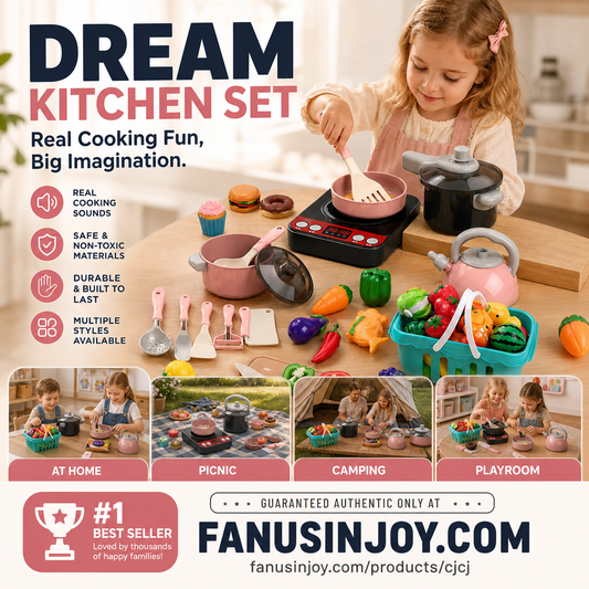 ✨️50% surprise discount！🎉Prices start from only £12.99！👨‍🍳Let your little ones become young chefs！Pretend Play Kitchen Toy Set