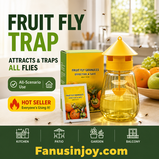 🔥Amazing Discount! 🕸️Get rid of annoying mosquitoes and fruit flies! Indoor and Outdoor Hanging Fly Trap